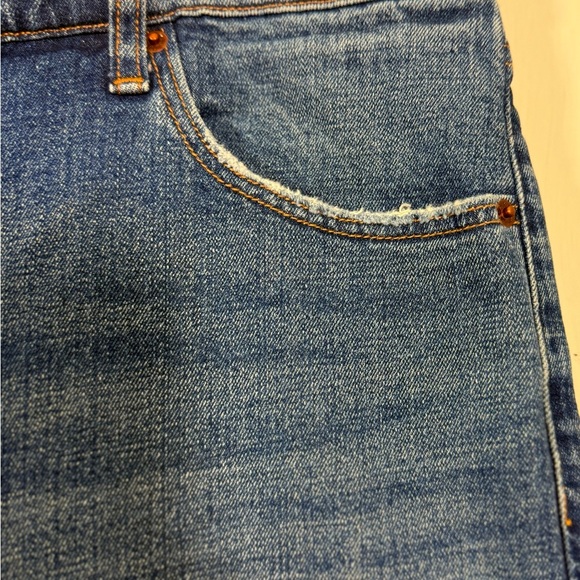 Women’s Abercrombie & Fitch Dark Blue Straight Leg Jeans Size 35 - Picture 3 of 15